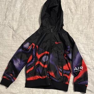 Nike Air Black and Red Jacket with Purple Accents